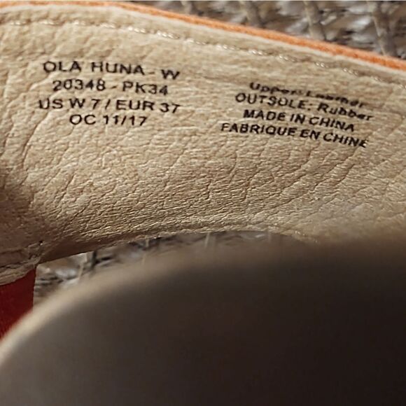 Olukai Ola Huna leather wedge sandal Size 7 M - Picture 6 of 6